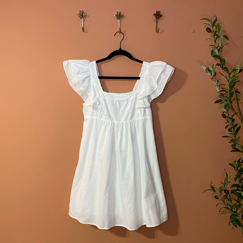 White Ruffled Wild Fable Sun Dress